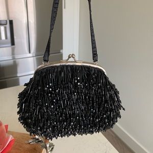 Beaded evening purse